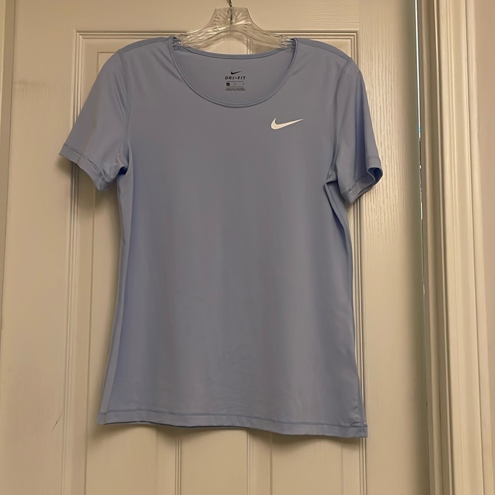 Nike light blue dry fit women’s shirt, size medium